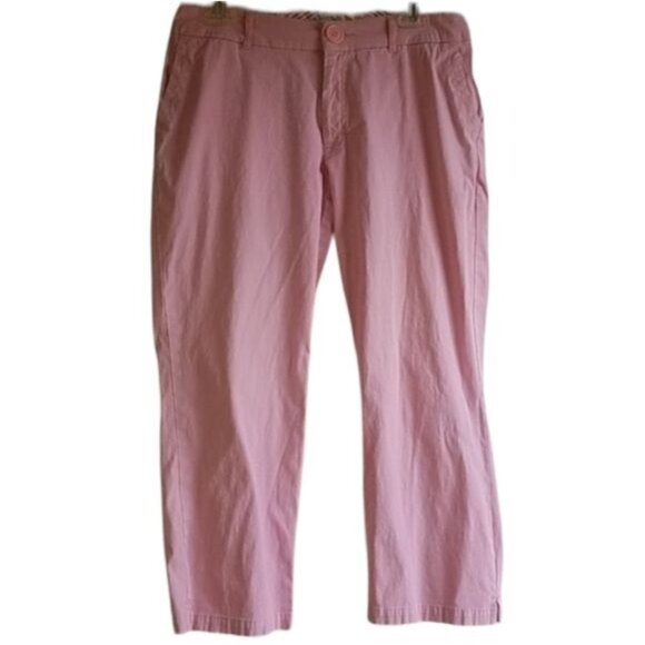 Izod Pants Chino Capri's Pink Cotton Stretch Women's WOMAN'S SIZE 10 - Picture 13 of 14